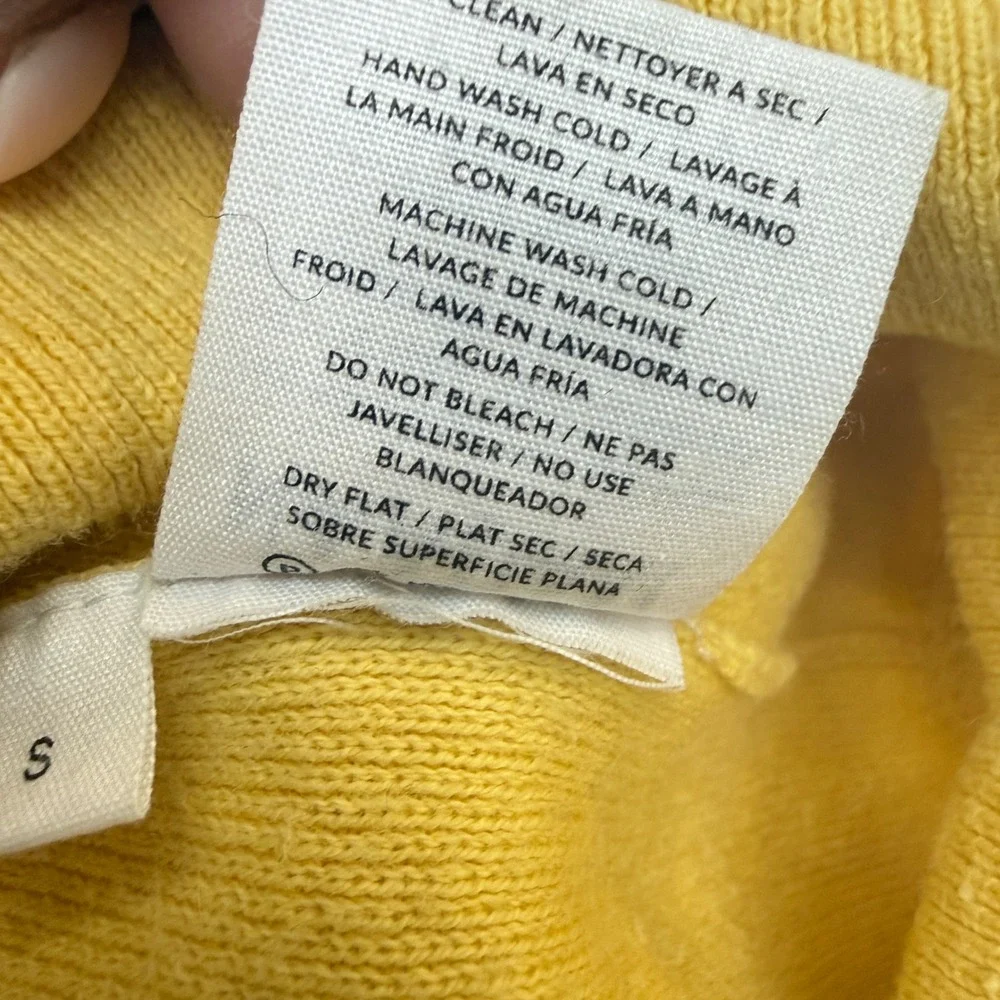 Naadam Sweatshirt Jogger Set Women S Yellow Cotton Cashmere 2 Piece Loungewear - Picture 5 of 16